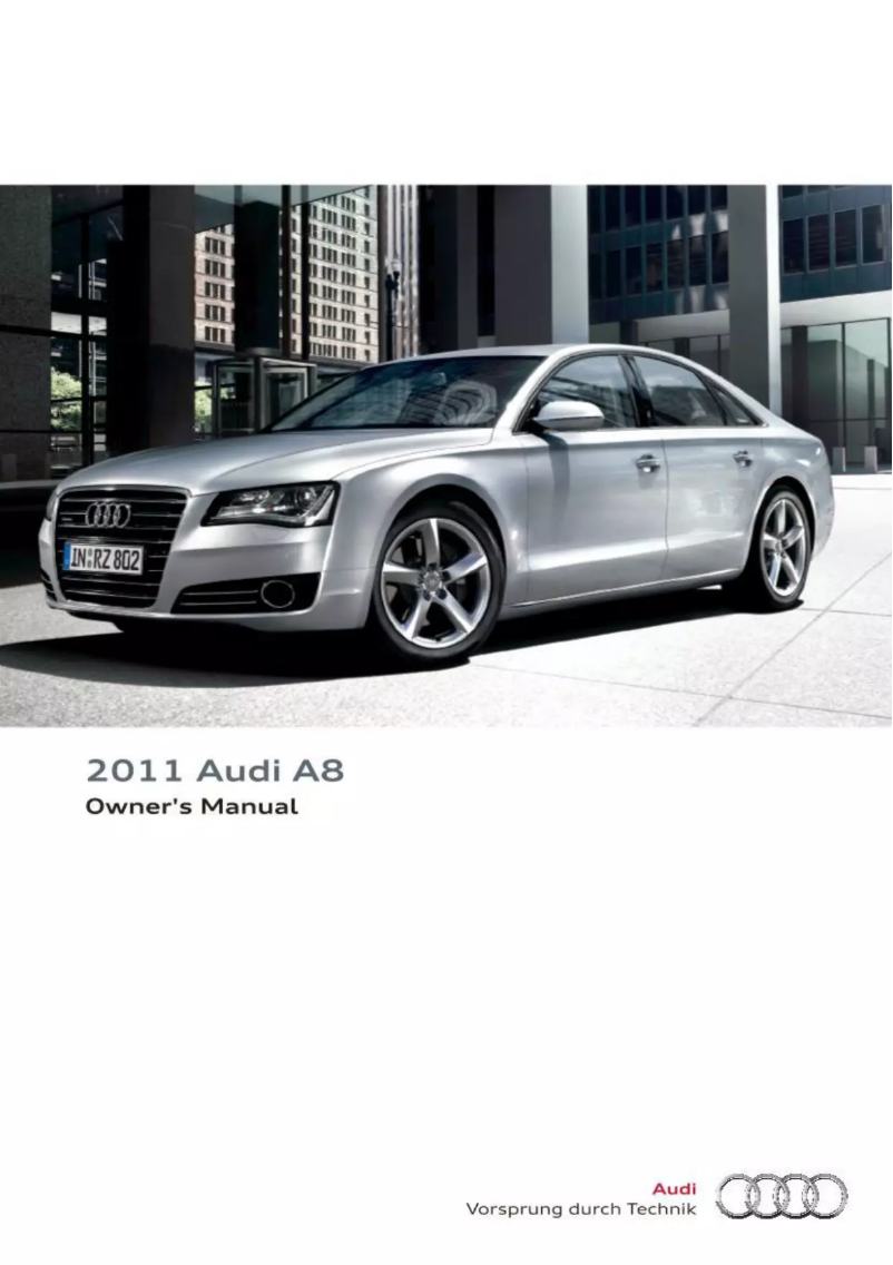 Page 1 de la notice Manuel utilisateur Audi A8 (2011)