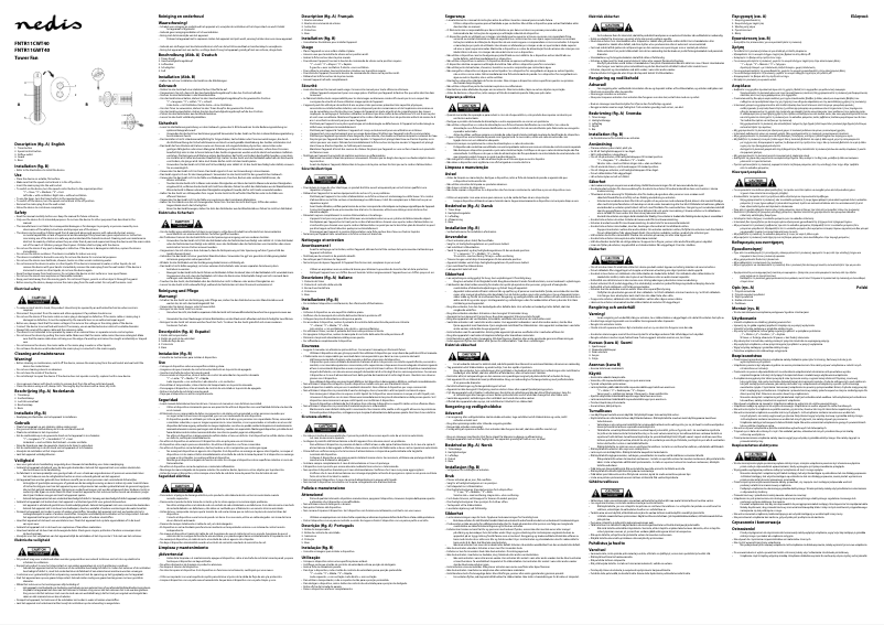 Página 1 del manual Manual de usuario Nedis FNTR11CWT40P