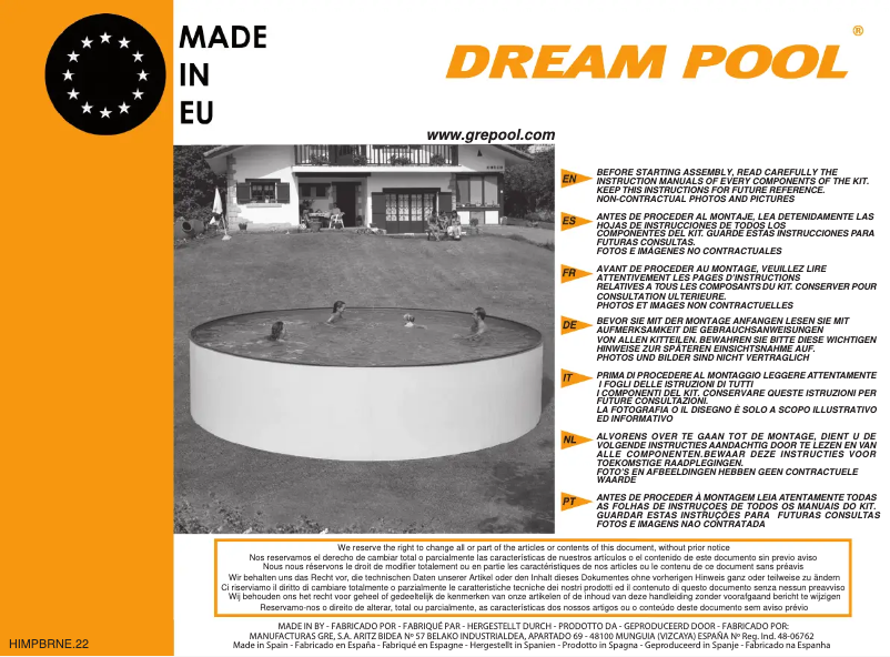 Image de la première page du manuel de l'appareil K3000NE