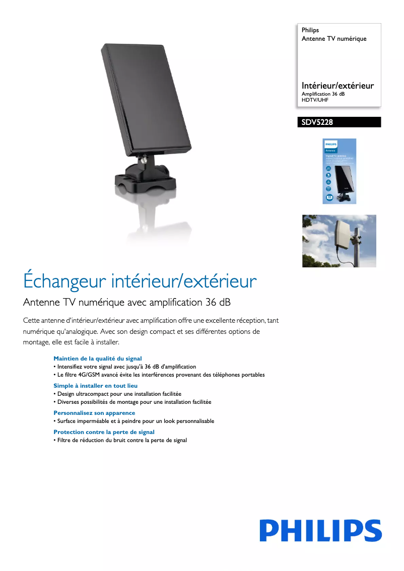 Image de la première page du manuel de l'appareil SDV5228