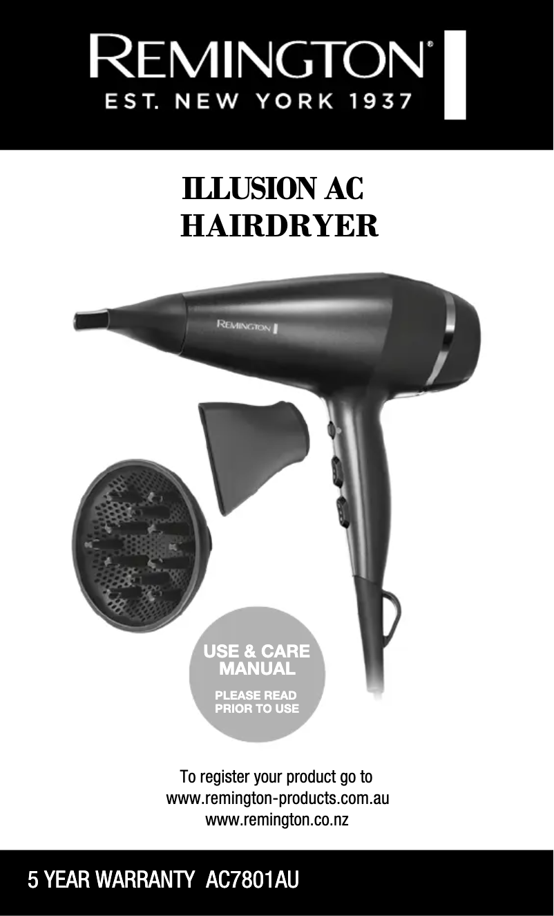 Imagen de la primera página del manual del dispositivo Illusion AC7801AU