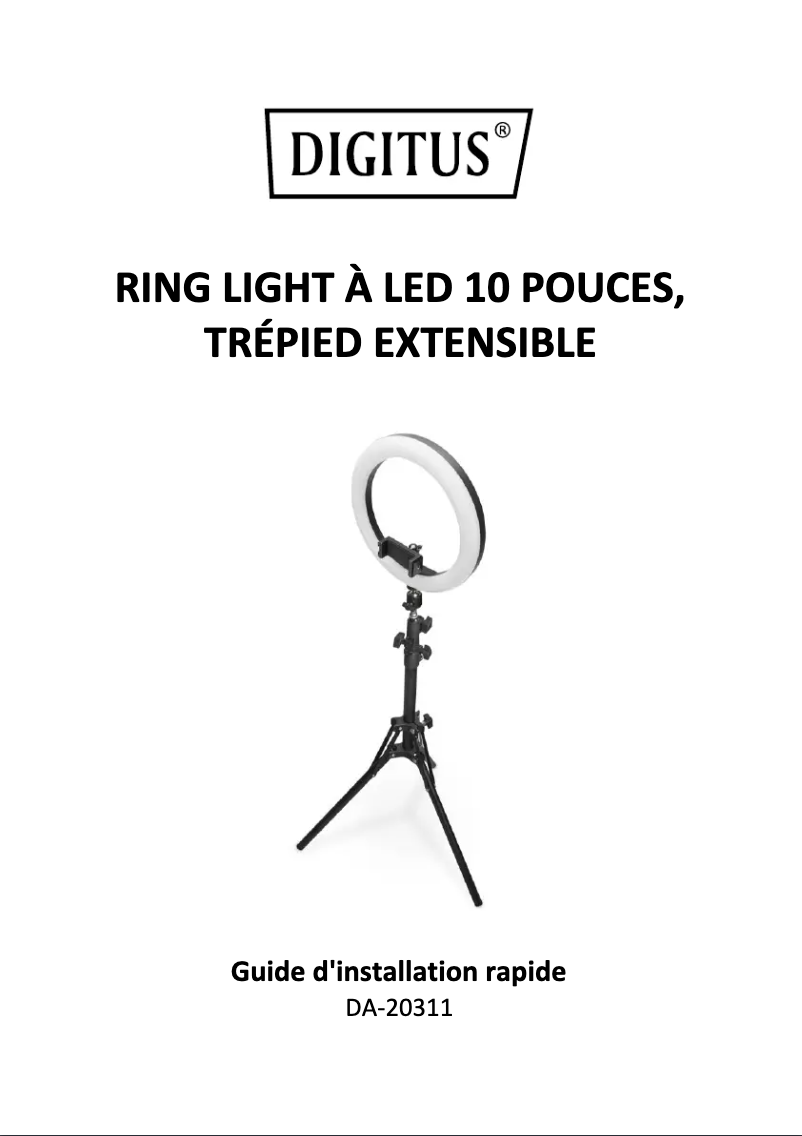 Imagen de la primera página del manual del dispositivo DA-20311