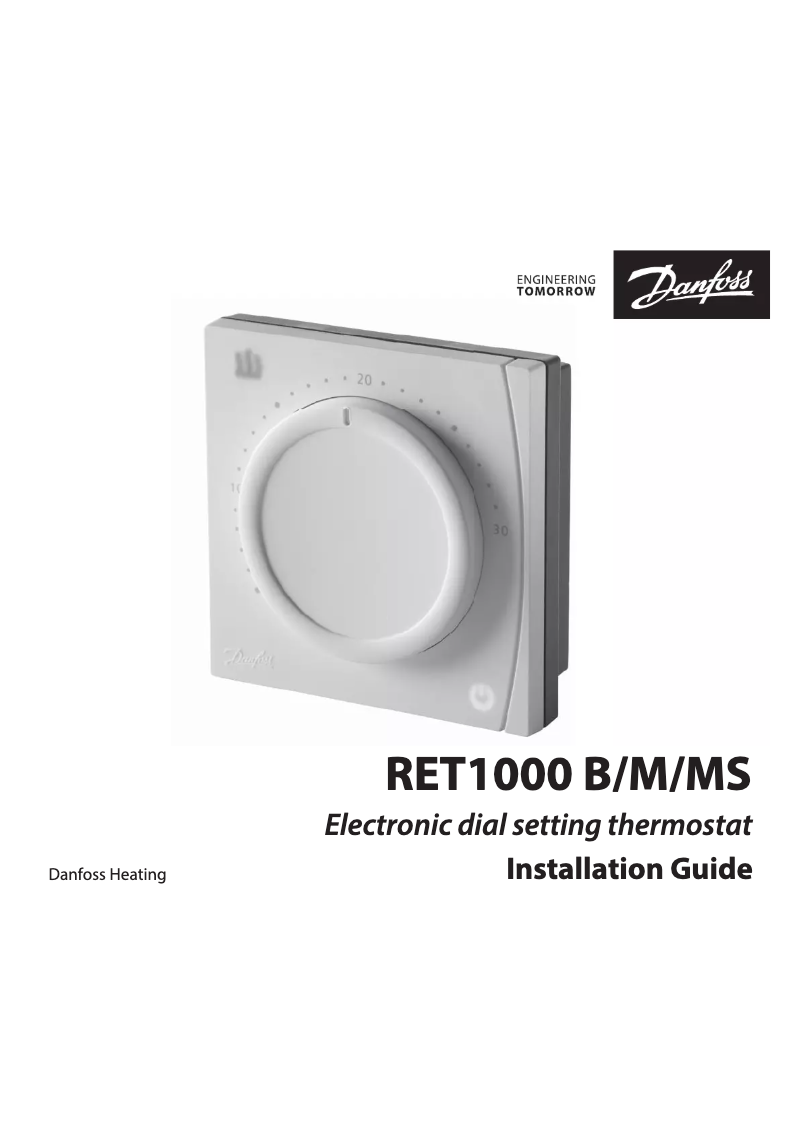 Page 1 de la notice Manuel utilisateur Danfoss RET1000 MS