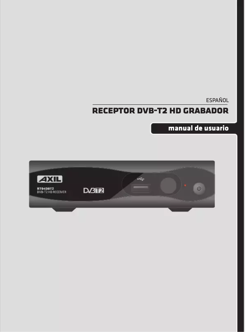 Página 1 del manual Manual de usuario Engel Axil RT0430T2