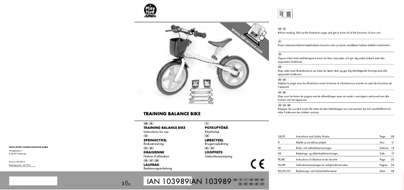 Page 1 de la notice Manuel utilisateur Playtive IAN 103989