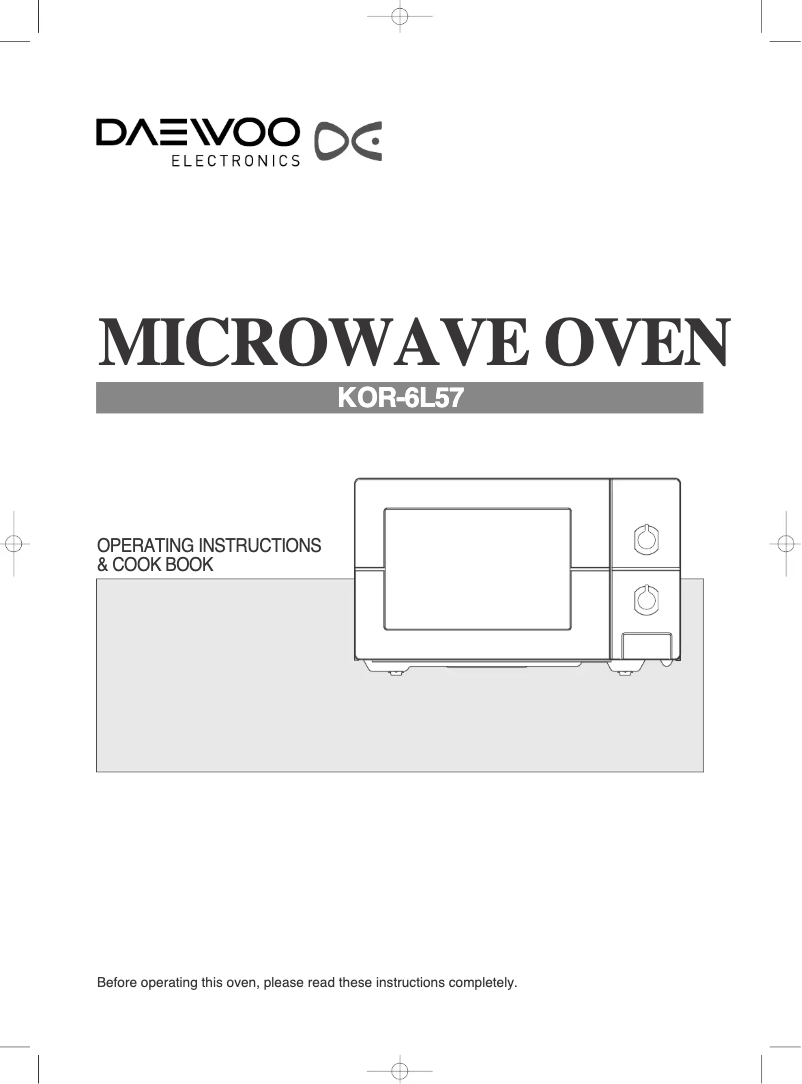 Imagen de la primera página del manual del dispositivo KOR-6L57