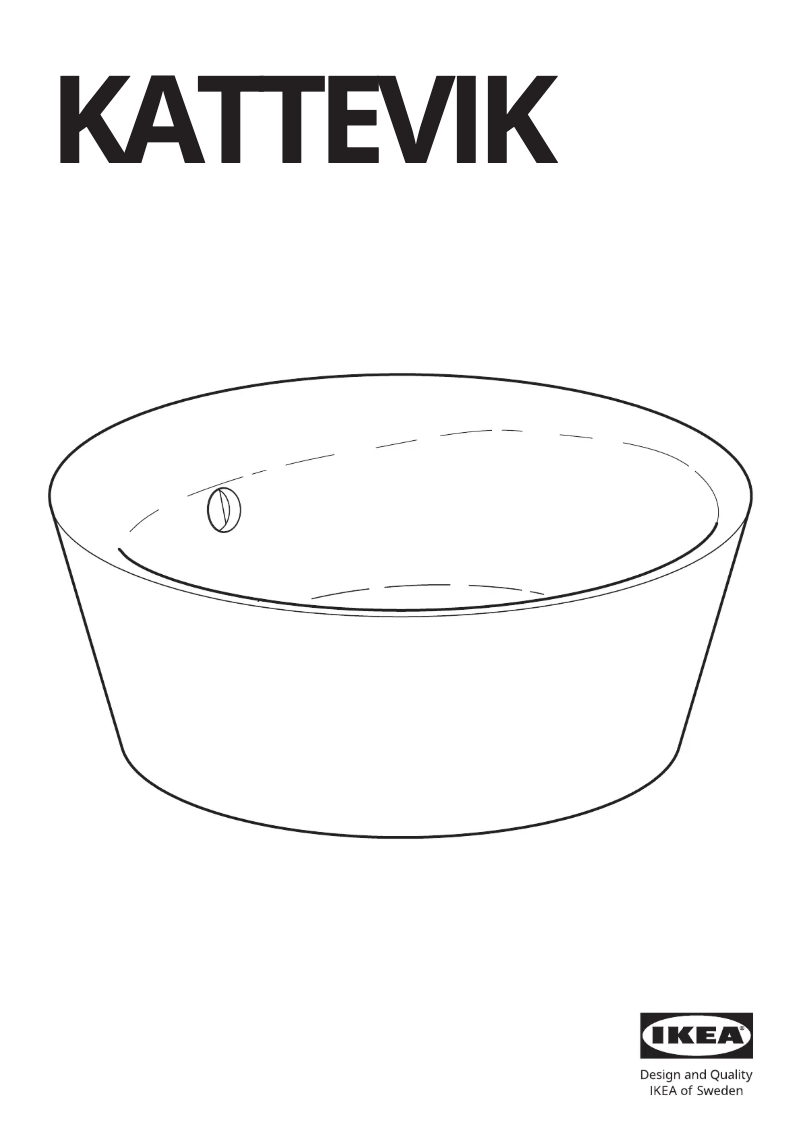 Page 1 de la notice Manuel utilisateur Ikea KATTEVIK 103.589.42