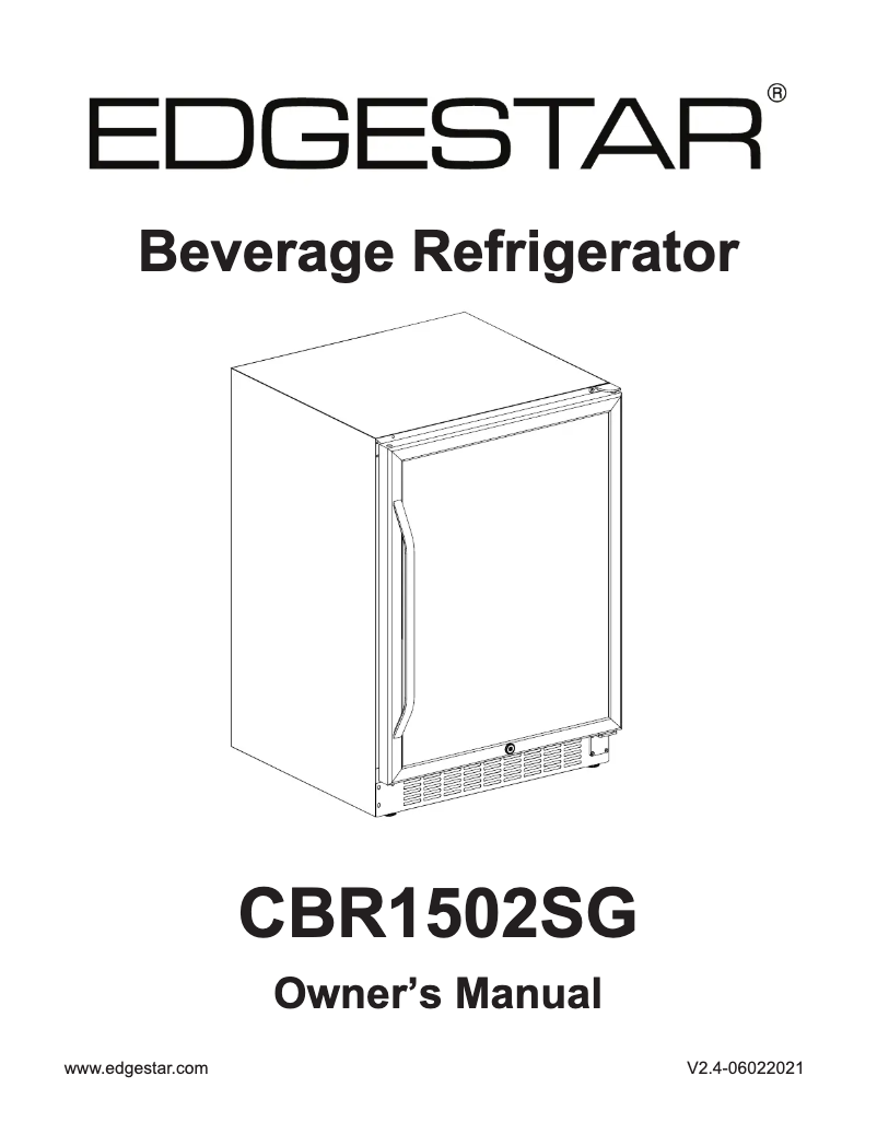 Página 1 del manual Manual de usuario EdgeStar CBR1502SG