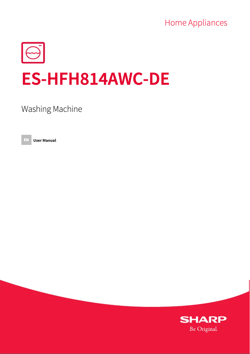 Page n°1 - Manuel utilisateur Sharp ES-HFH814AWC-DE