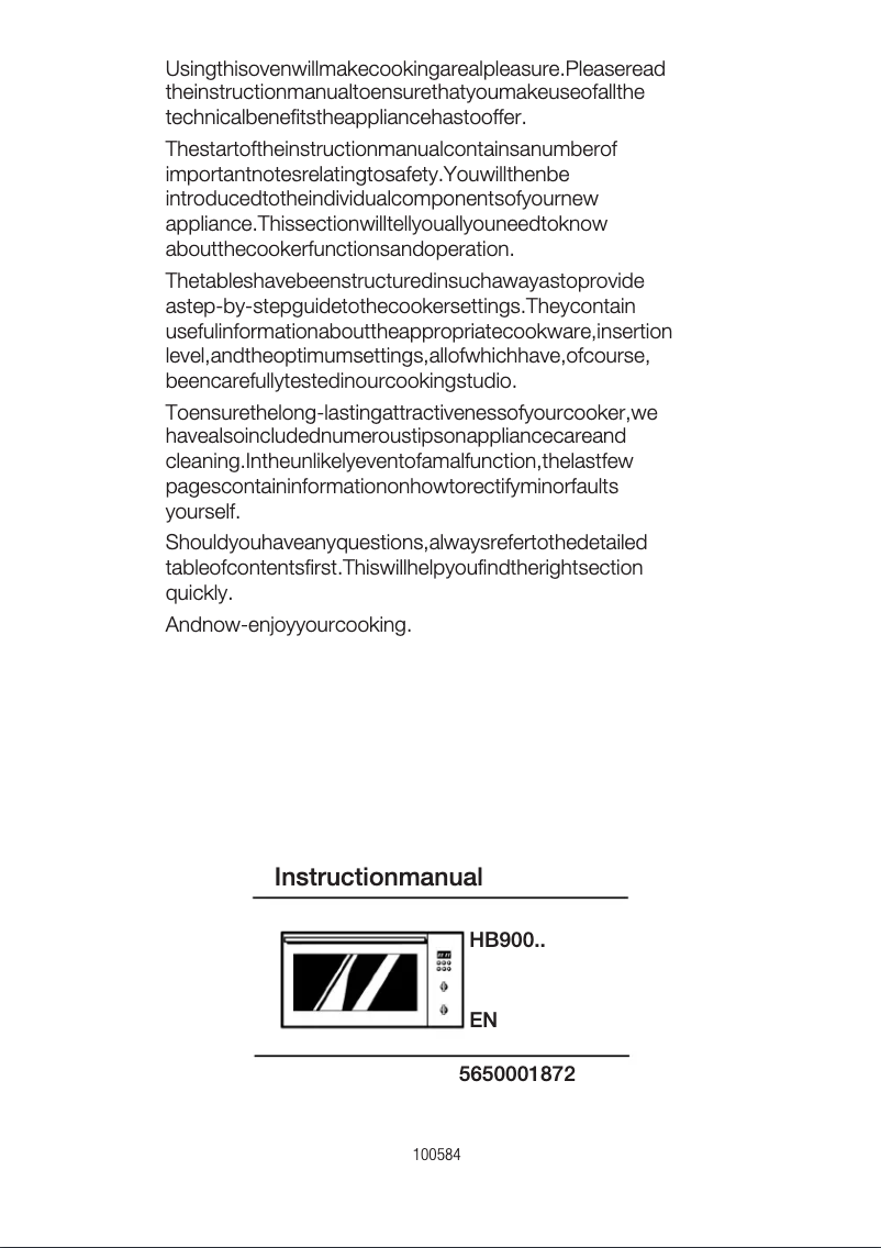 Page 1 de la notice Manuel utilisateur Siemens HB90054