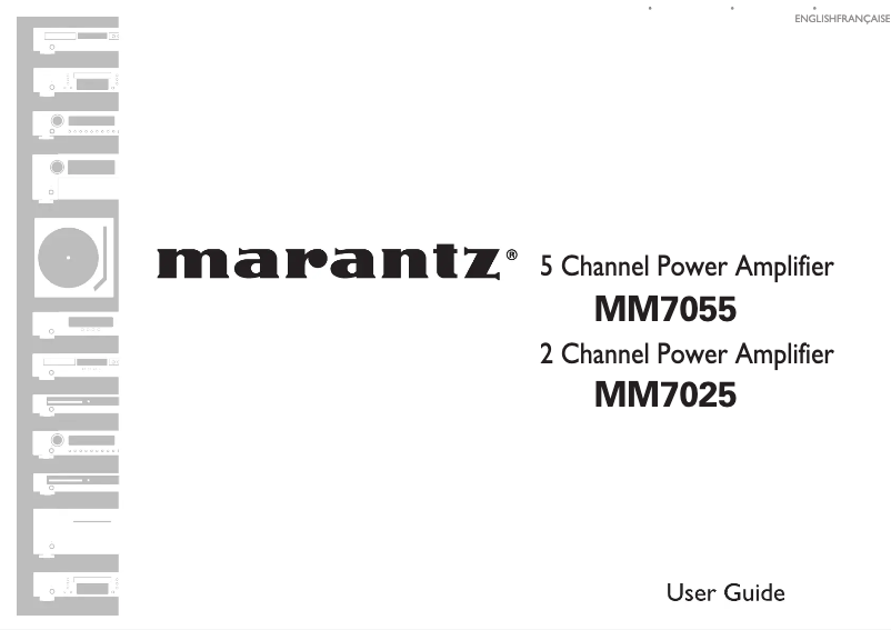Page 1 de la notice Manuel utilisateur Marantz MM7055B