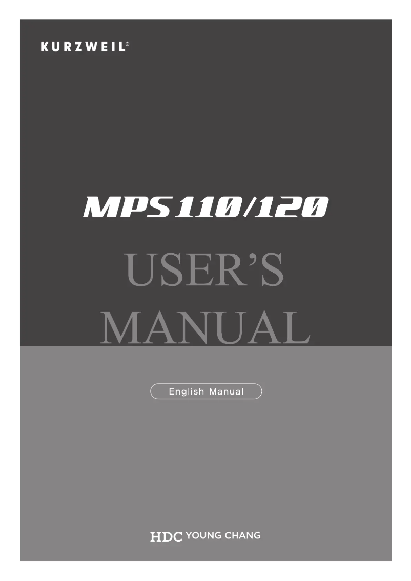 Image de la première page du manuel de l'appareil MPS120