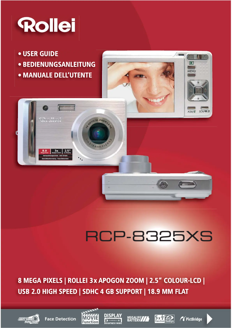 Image de la première page du manuel de l'appareil RCP-8325XS