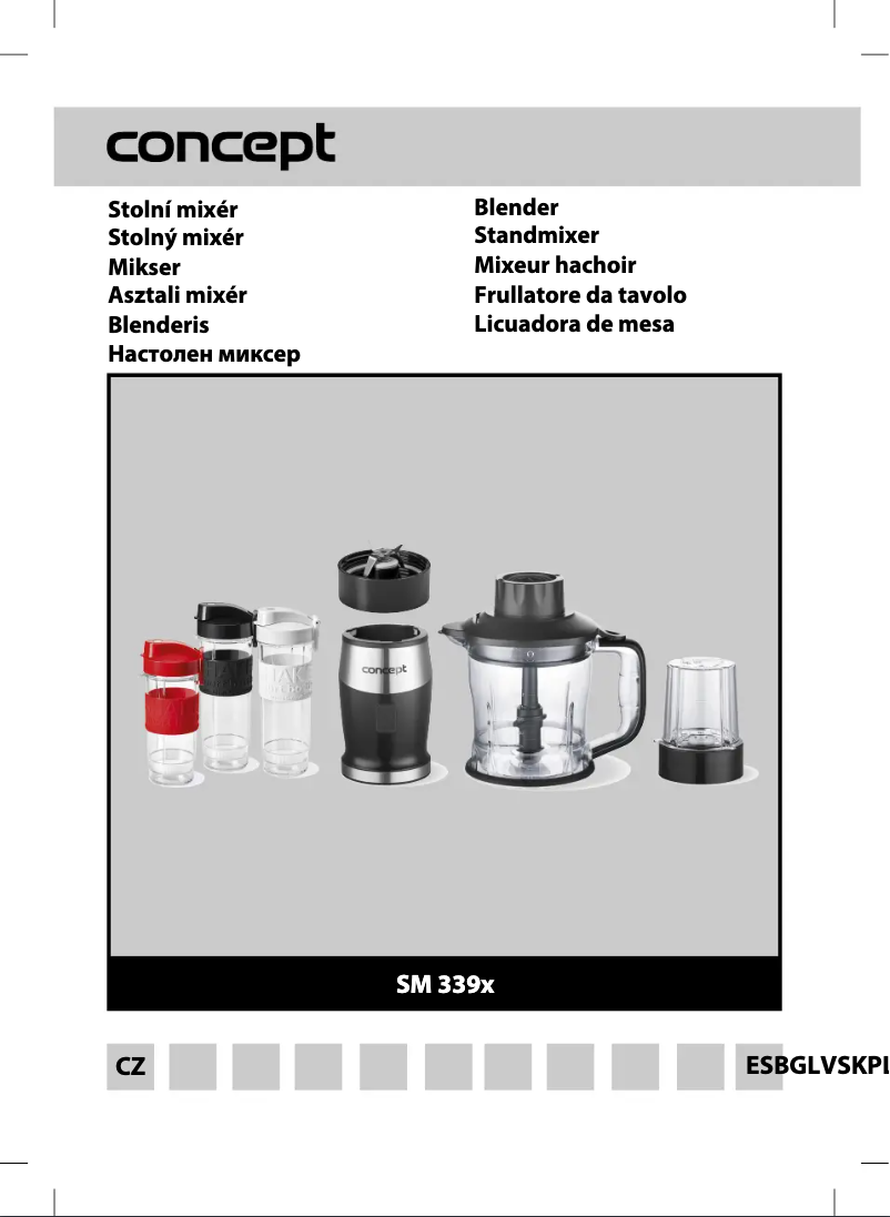 Page 1 de la notice Manuel utilisateur Concept SM3393