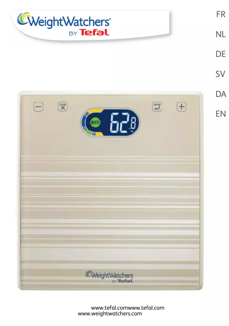 Image de la première page du manuel de l'appareil Weight Watchers WZ5000C0