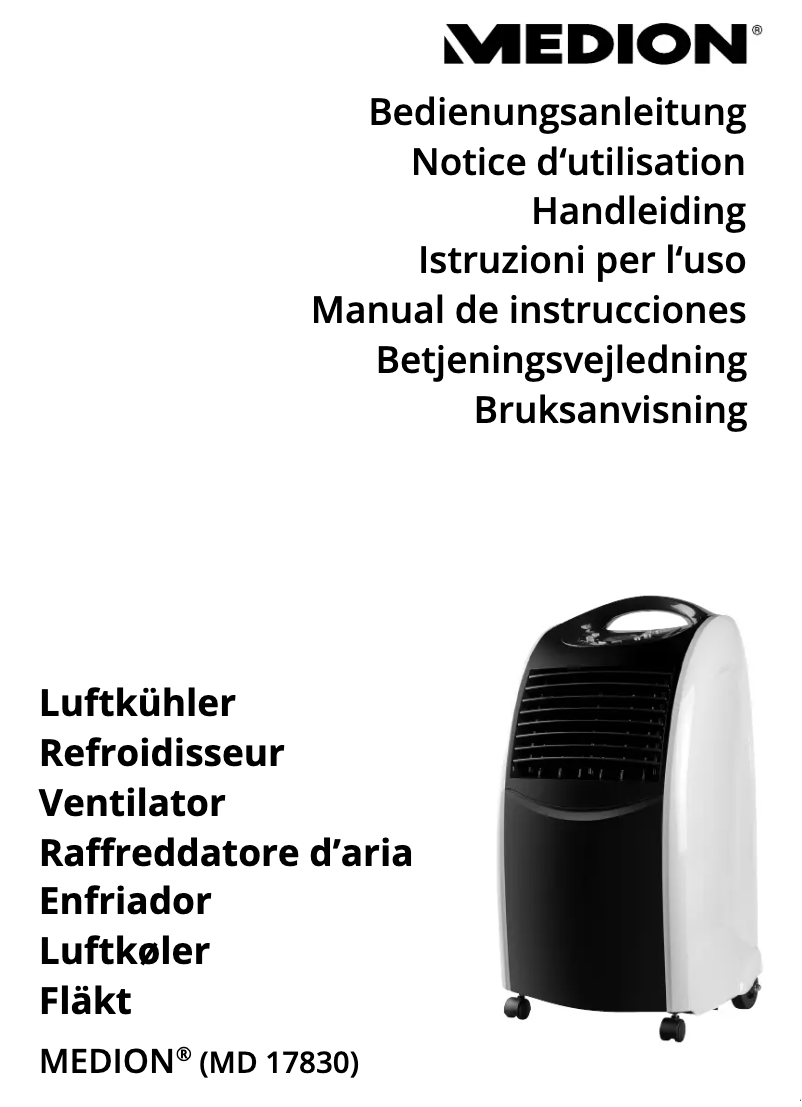 Page 1 de la notice Manuel utilisateur Medion MD17830