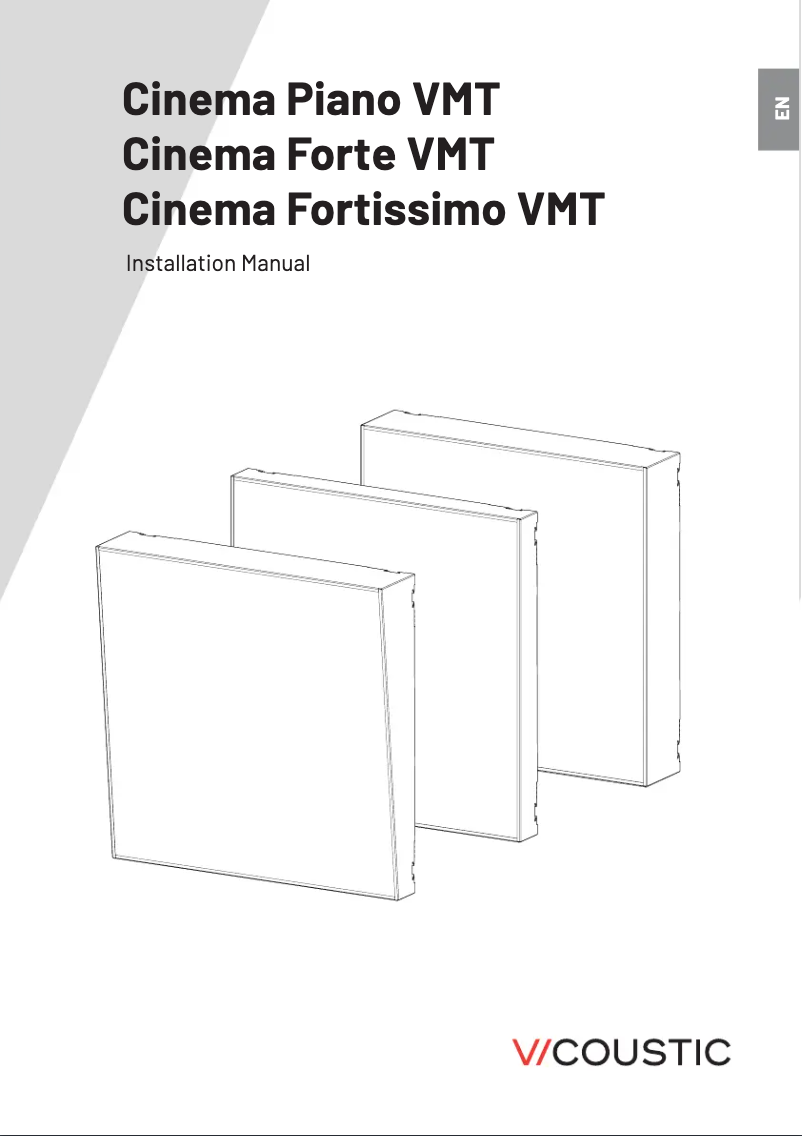 Page n°1 - Manuel utilisateur Vicoustic Cinema Forte VMT