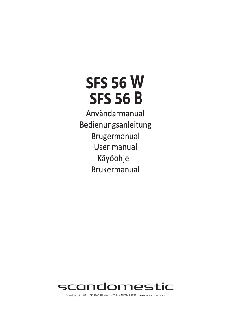Image de la première page du manuel de l'appareil SFS 56 B