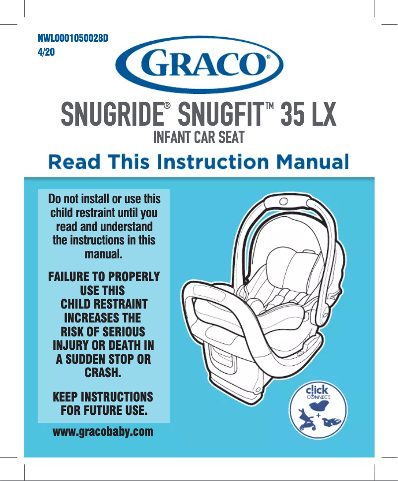 Page 1 de la notice Manuel utilisateur Graco SnugRide SnugFit 35 LX