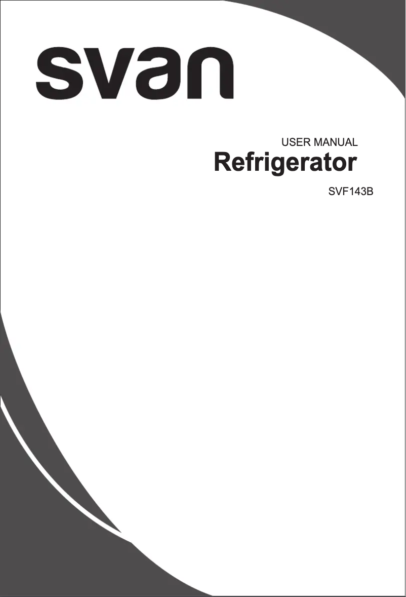 Page 1 de la notice Manuel utilisateur SVAN SVF143B