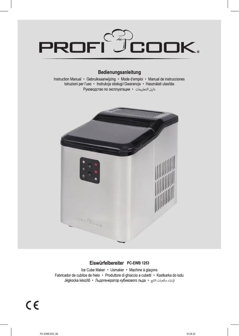 Page n°1 - Manuel utilisateur ProfiCook PC-EWB 1253