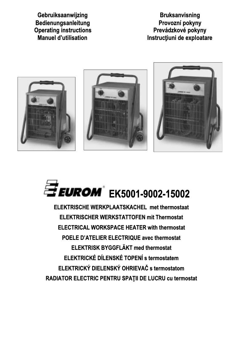 Imagen de la primera página del manual del dispositivo EK15002