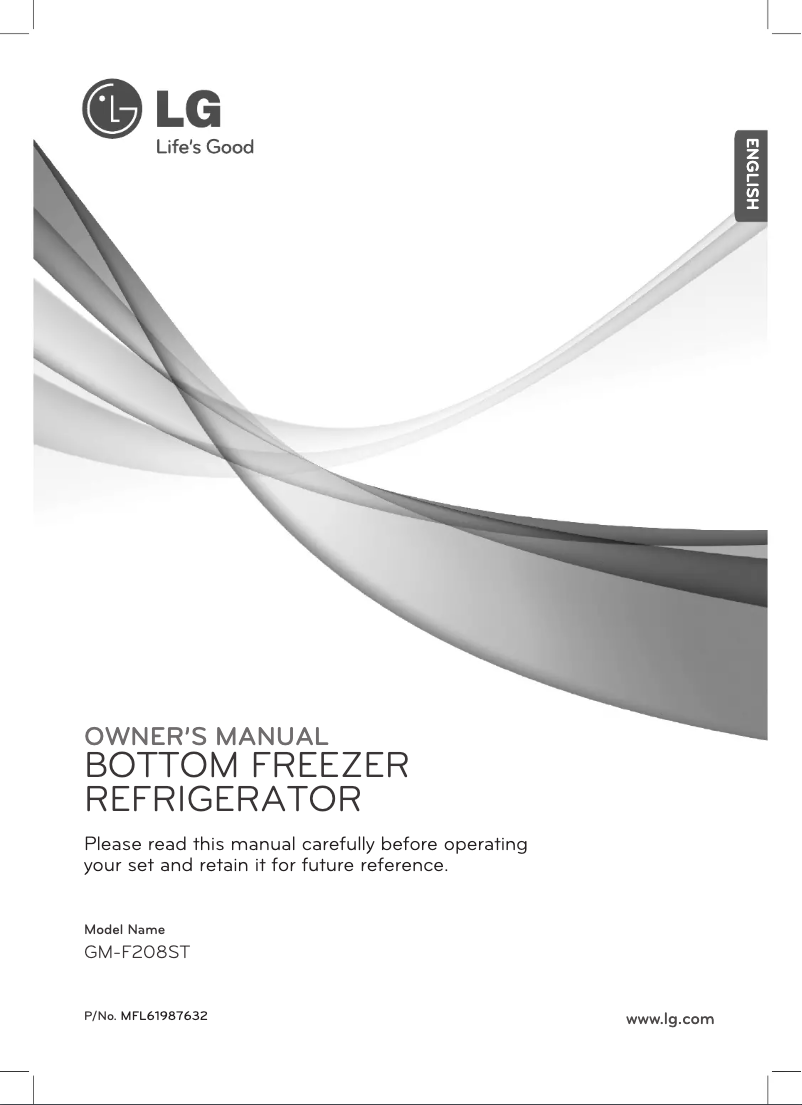 Image de la première page du manuel de l'appareil GM-F208ST