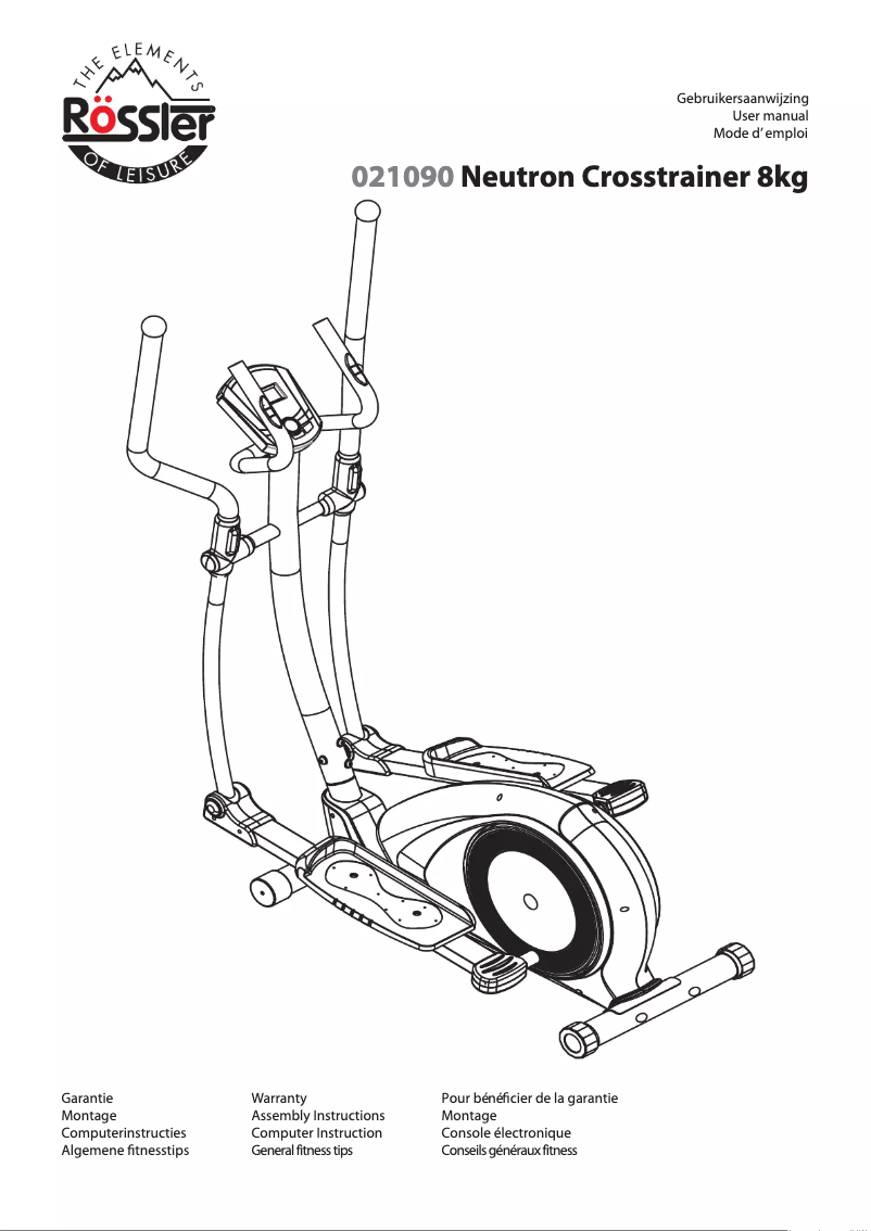 Page 1 de la notice Manuel utilisateur Rössler Neutron 021090