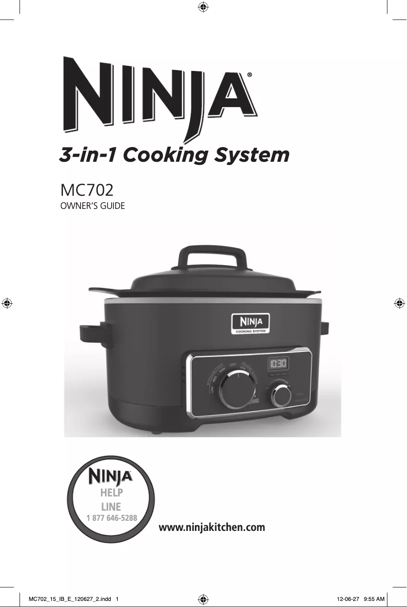 Page 1 de la notice Manuel utilisateur Ninja MC702