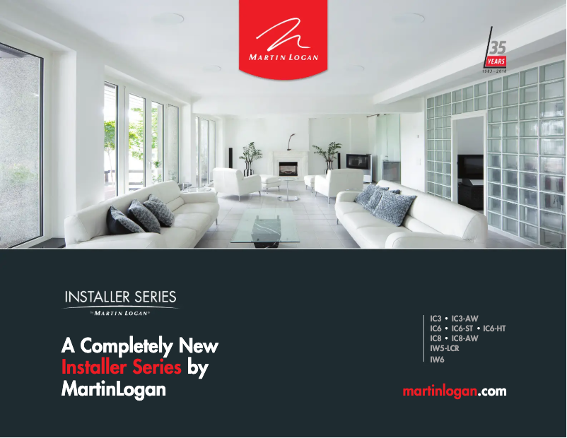 Page n°1 - Brochure Martin Logan IC8