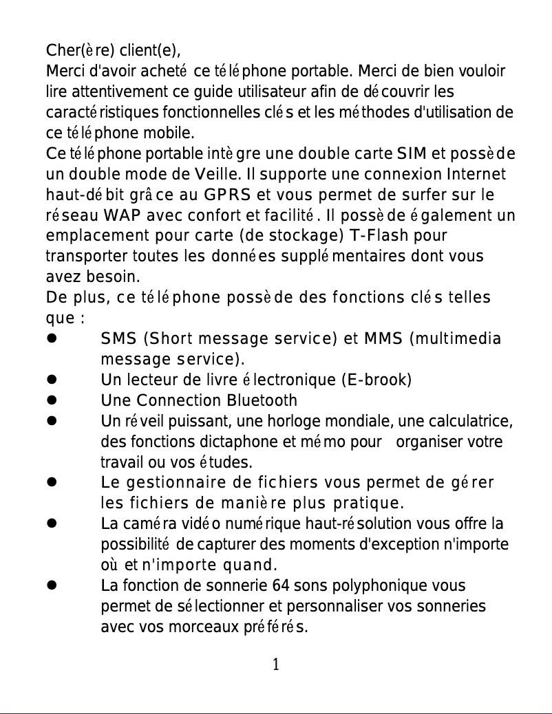 Page 1 de la notice Manuel utilisateur ITT Dual 33