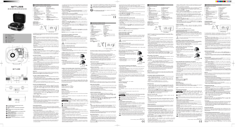 Page 1 de la notice Manuel utilisateur Muse MT-201 BTR