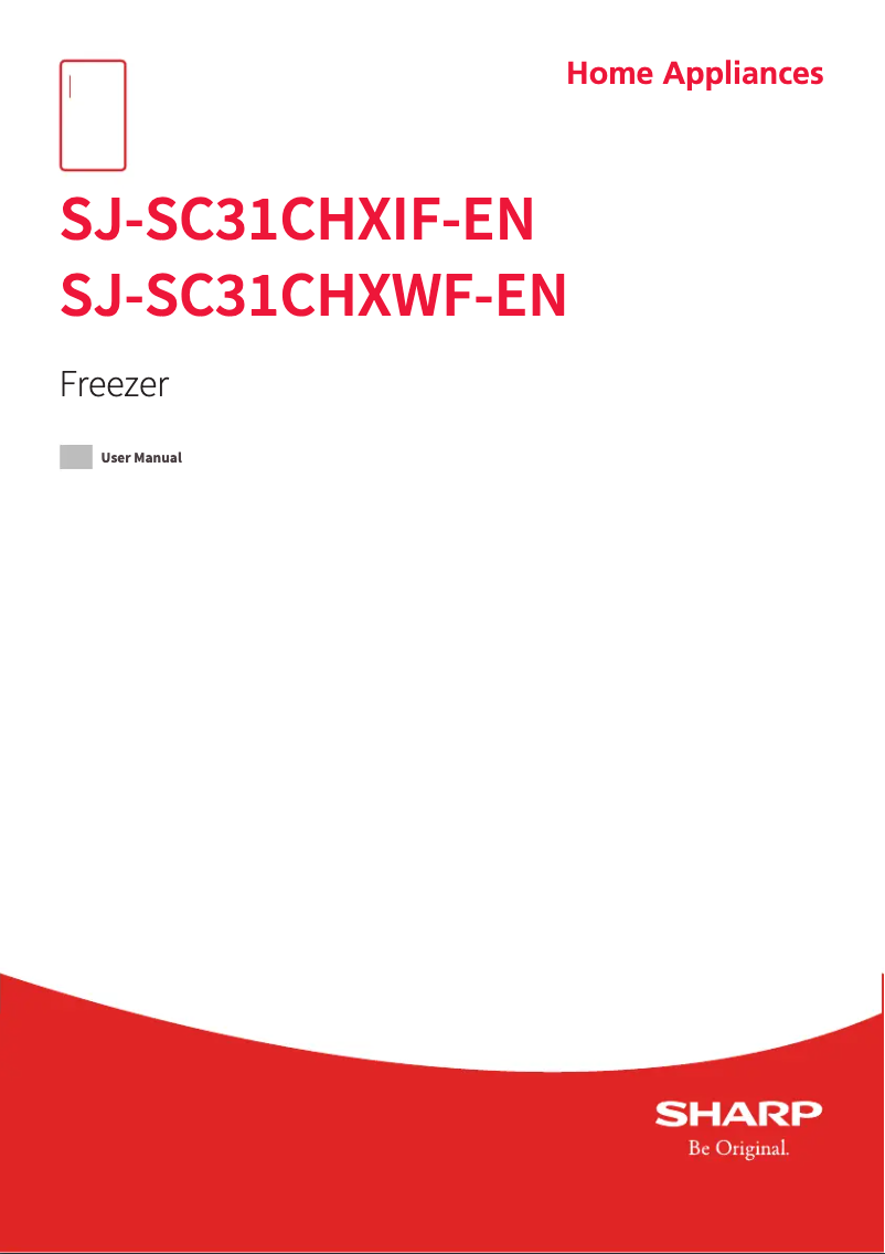 Image de la première page du manuel de l'appareil SJ-SC31CHXWF-EN