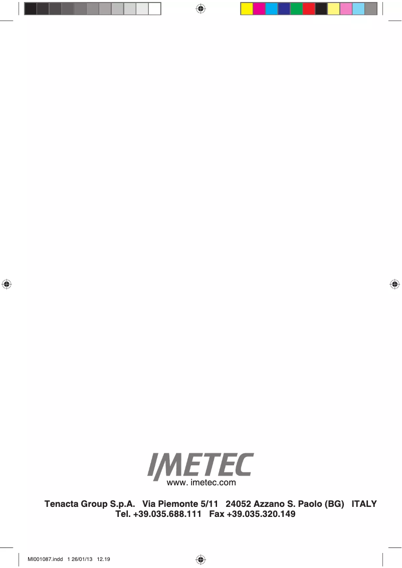 Página 1 del manual Manual de usuario Imetec TITANOX ECO K116