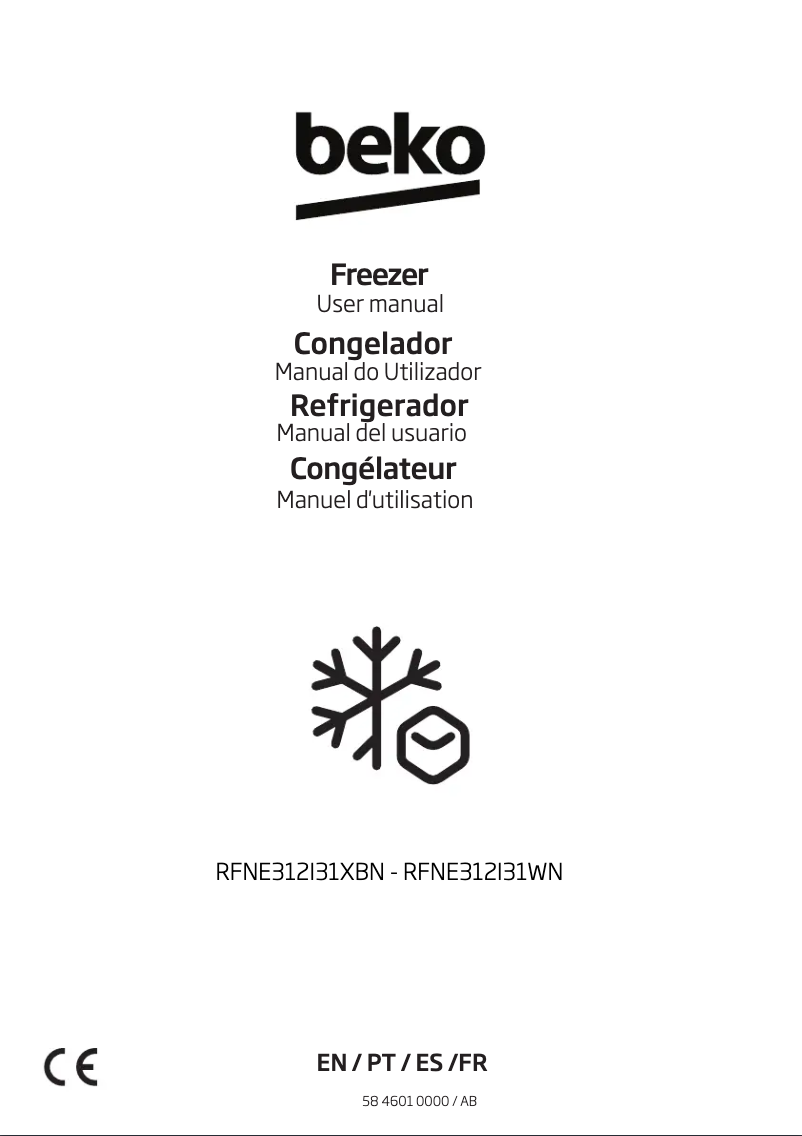 Page n°1 - Manuel utilisateur Beko RFNE312I31XBN