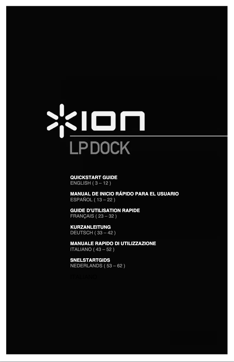 Image de la première page du manuel de l'appareil LP Dock
