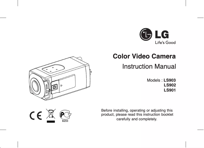 Image de la première page du manuel de l'appareil LS903