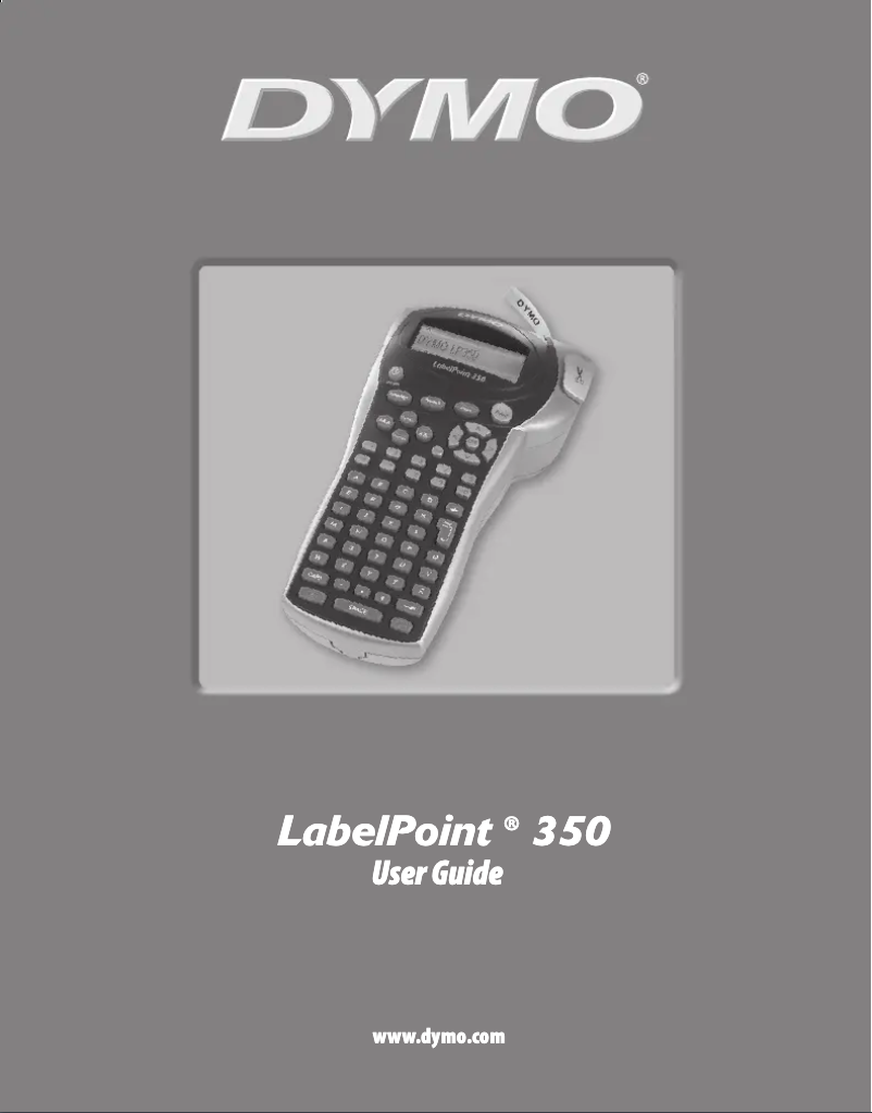 Page n°1 - Manuel utilisateur Dymo LabelPoint 350