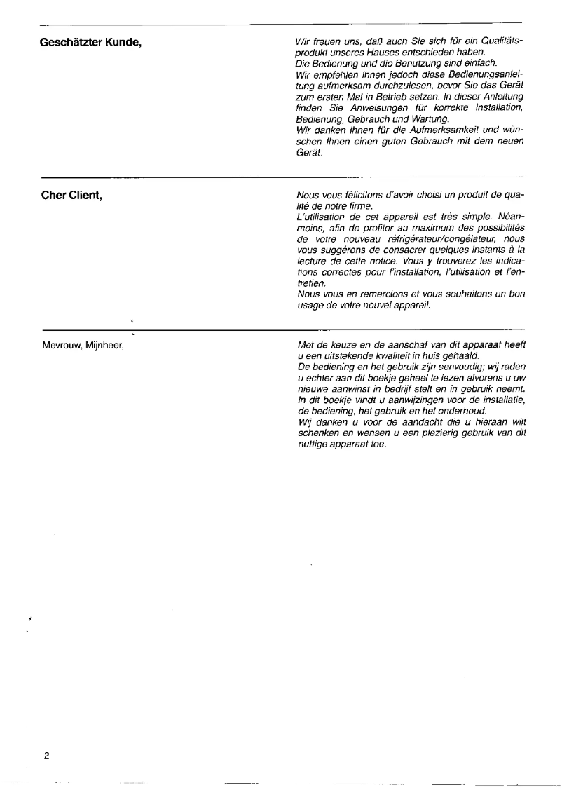 Page 1 de la notice Manuel utilisateur Zanker KS161T
