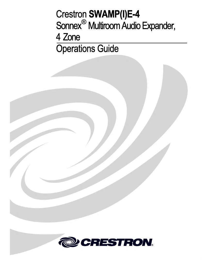 Image de la première page du manuel de l'appareil SWAMPIE-4