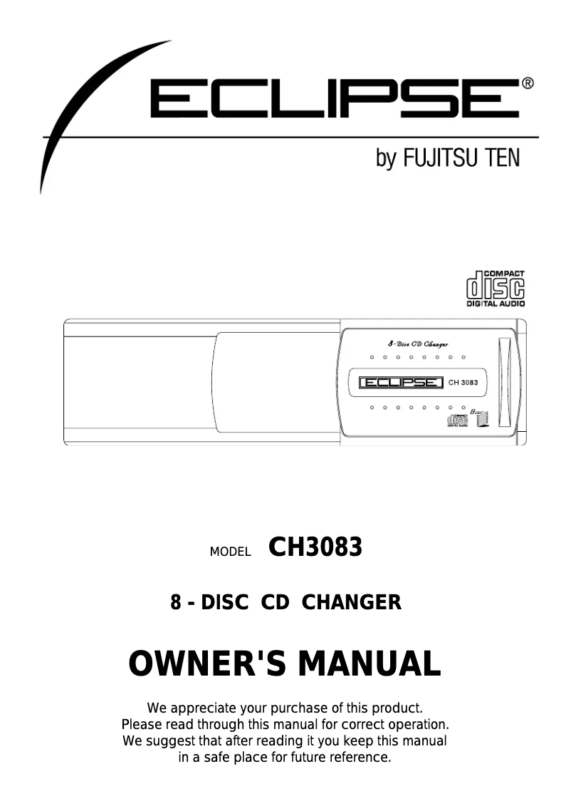 Página 1 del manual Manual de usuario Eclipse CH3083