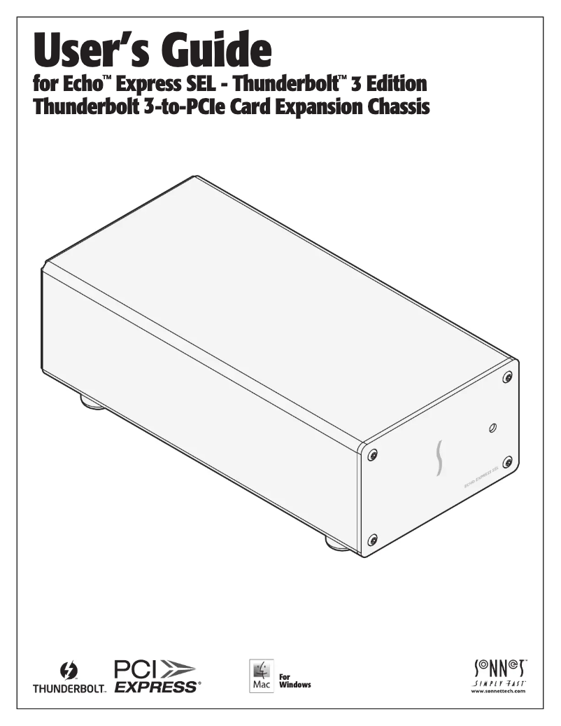 Página 1 del manual Manual de usuario Sonnet Echo Express SEL