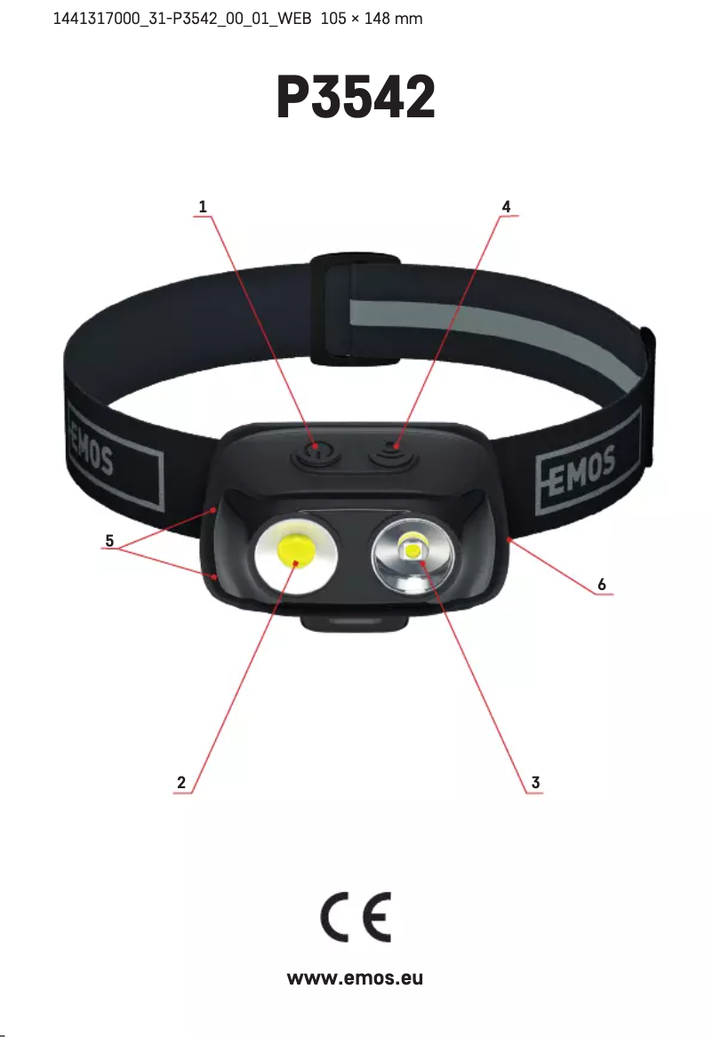 Image de la première page du manuel de l'appareil P3542
