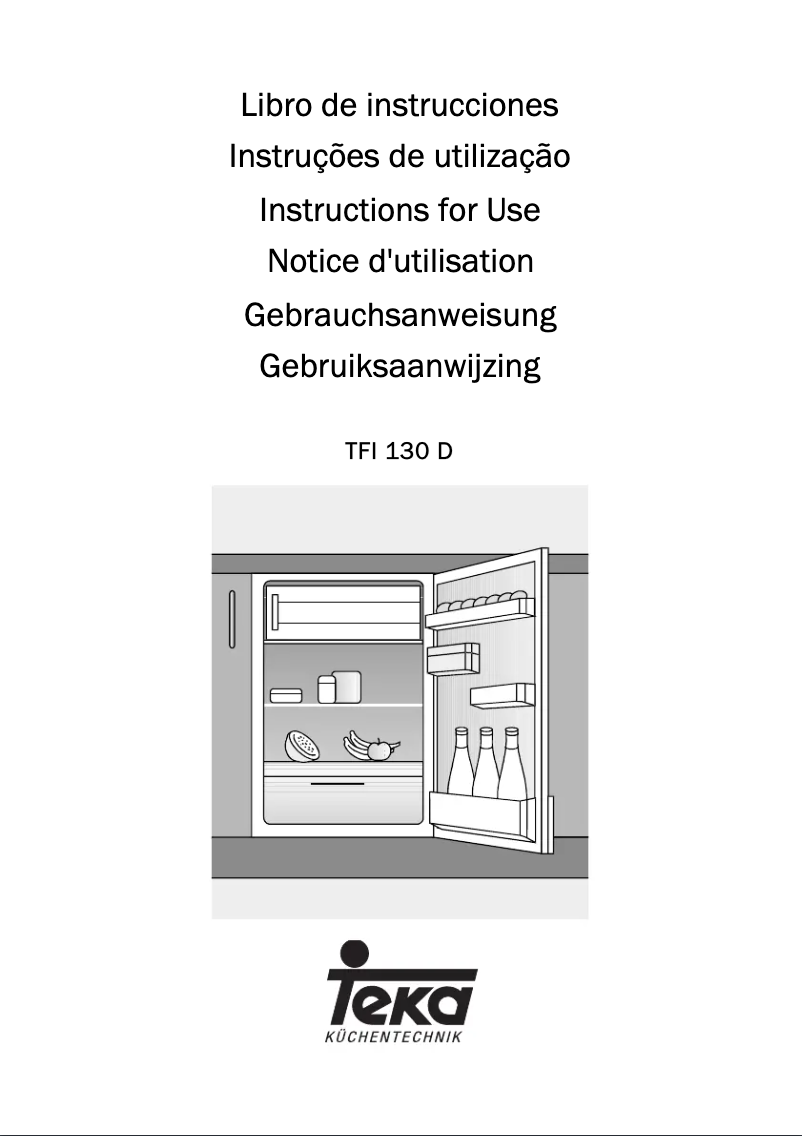 Image de la première page du manuel de l'appareil TFI 130