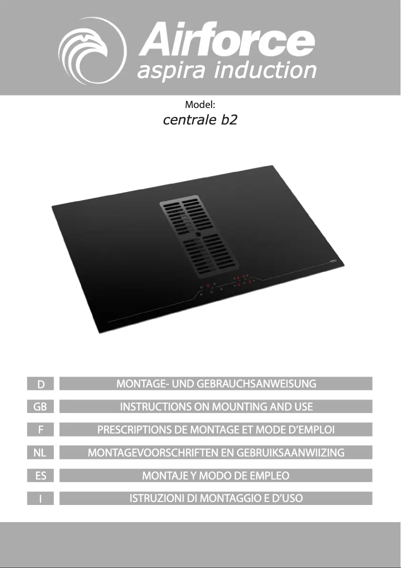 Page 1 de la notice Manuel utilisateur Airforce Centrale B2