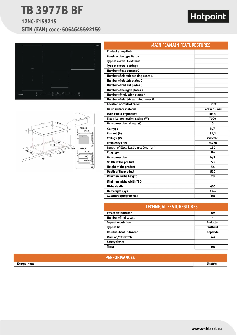 Image de la première page du manuel de l'appareil TB 3977B BF