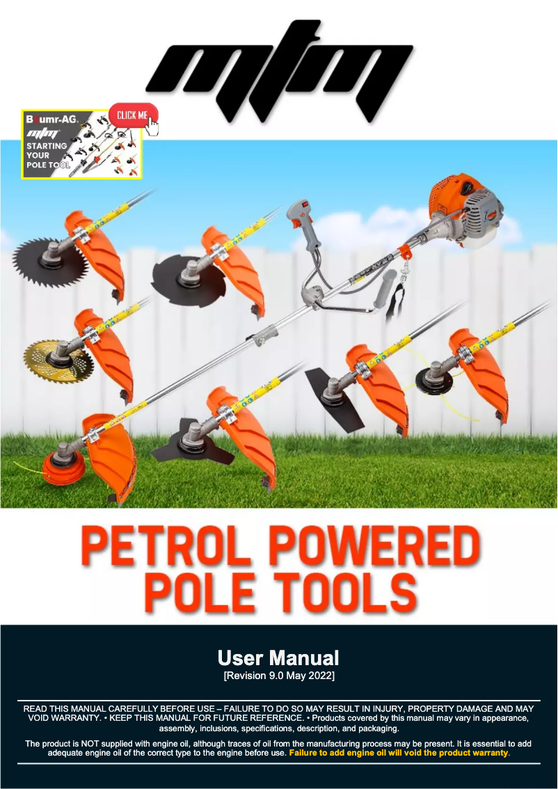 Image de la première page du manuel de l'appareil MTX100