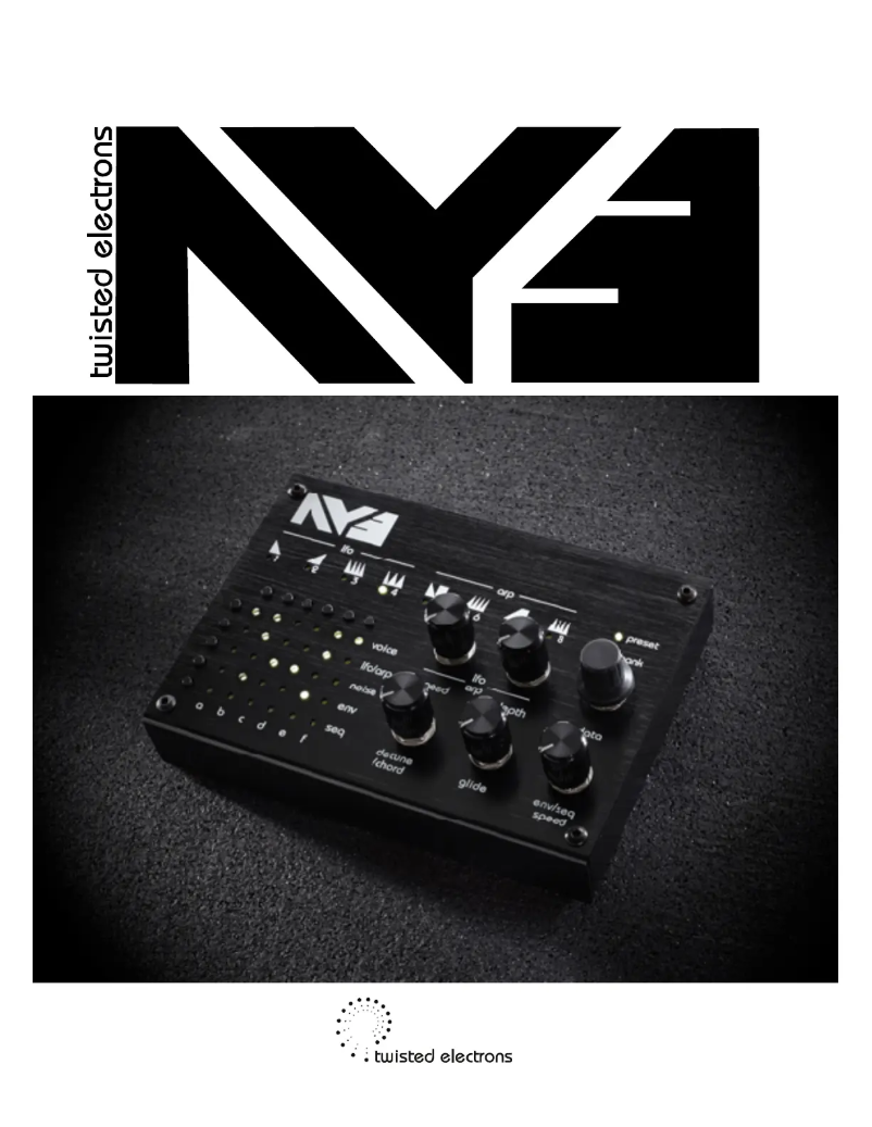 Page n°1 - Manuel utilisateur Twisted Electrons AY3 MKII