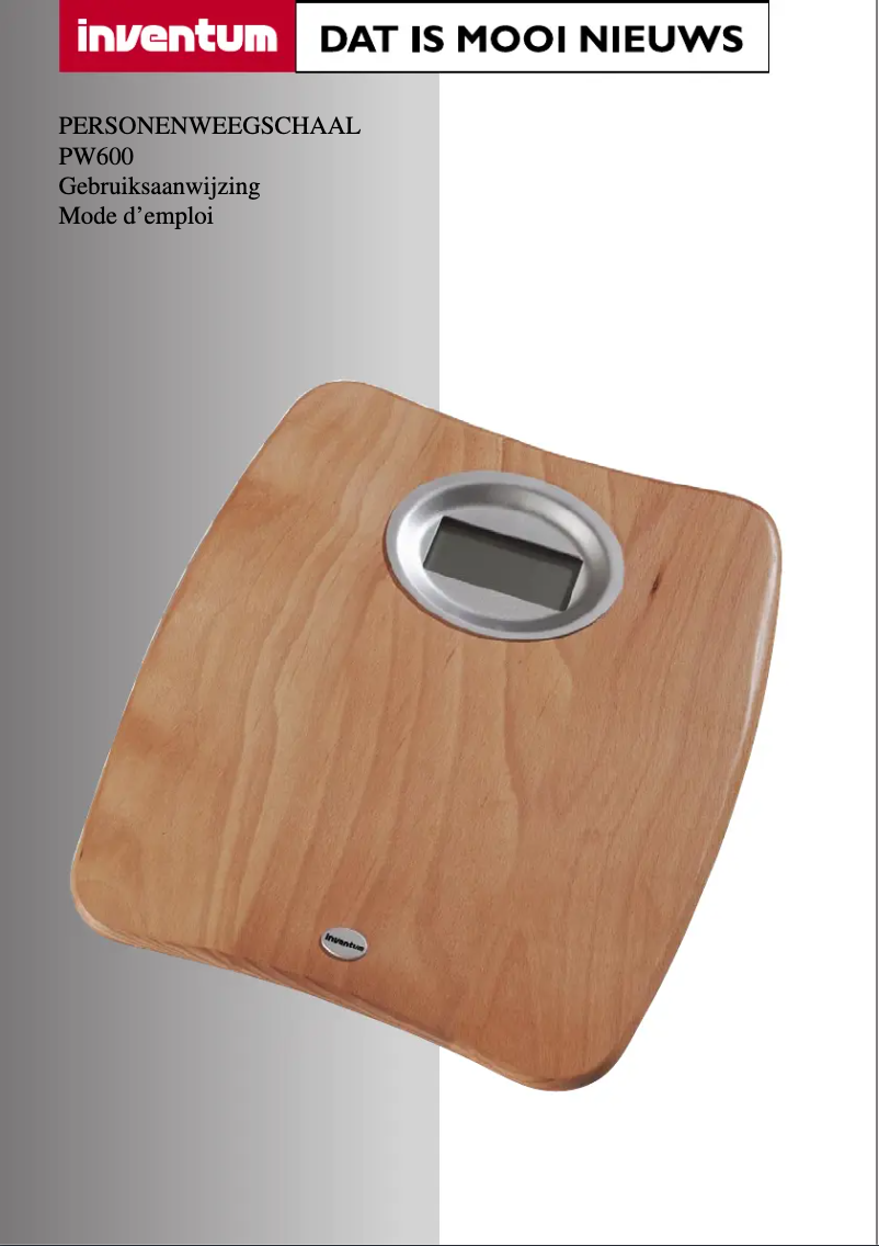 Image de la première page du manuel de l'appareil PW600