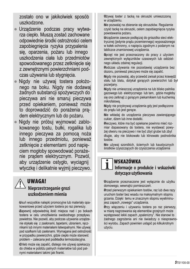 Page 1 de la notice Mode d'emploi Zelmer ZTS1510W